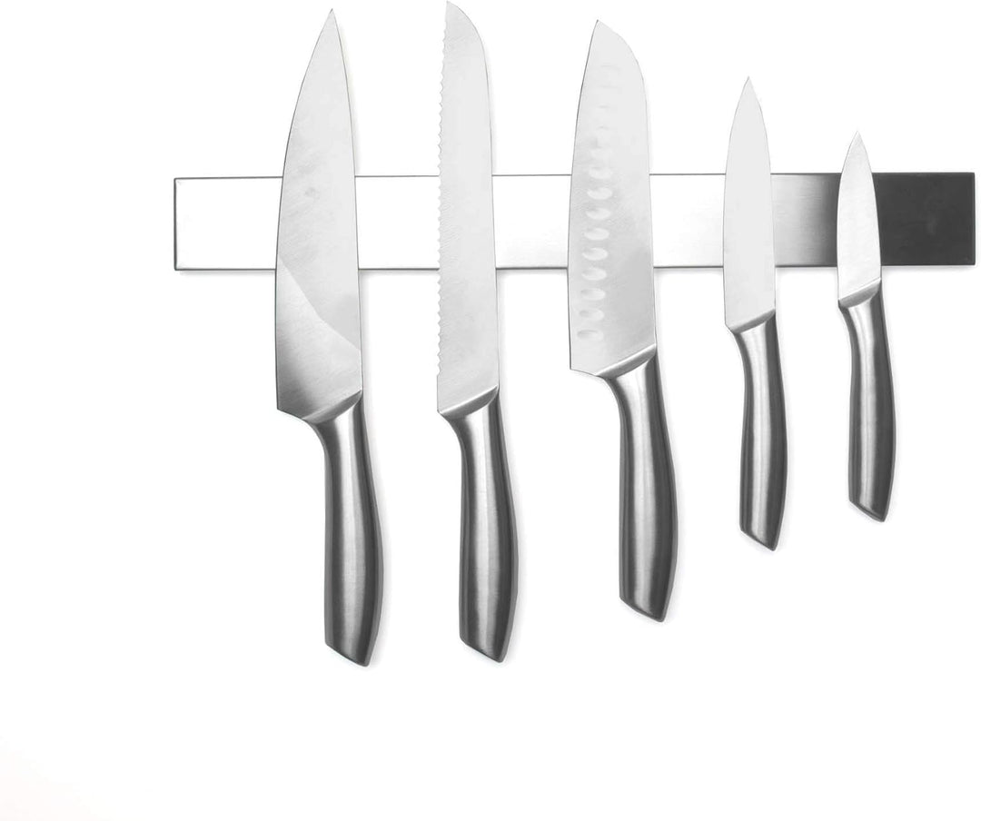 Magnetischemesserträger – Silberstahl (Packung Mit 1) Silberfarbener Stahl, Silberfarbener Stahl