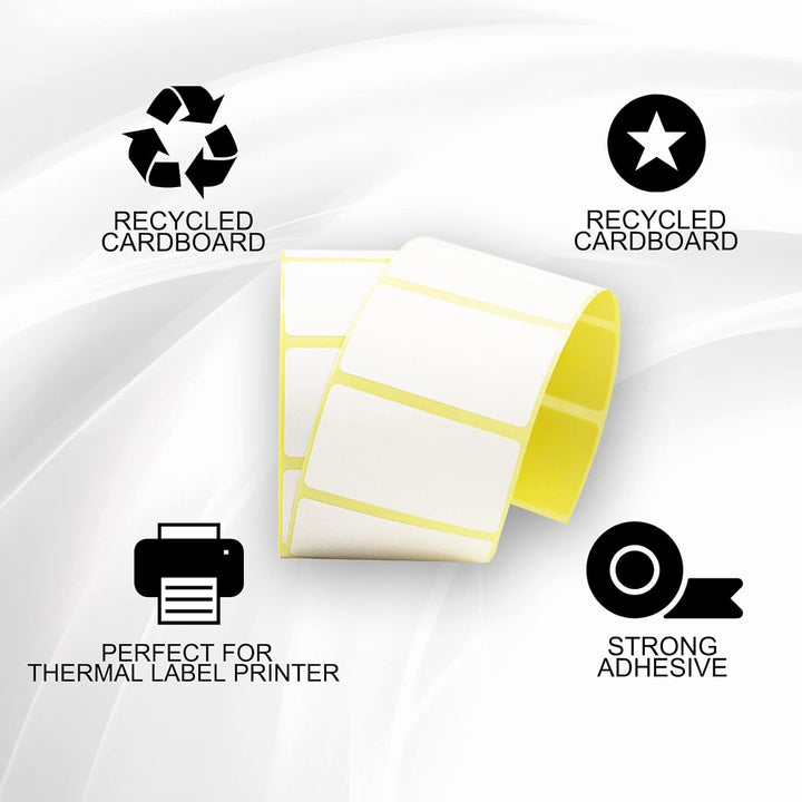 m MU Etiketten Selbstklebend, 150×100MM, 4 Rolle Pack Etikett x 350 St. Je Rolle = 1400 Label, Kompa