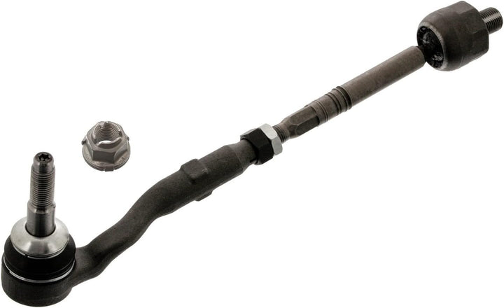 febi bilstein 39677 Spurstange mit Endstück und Sicherungsmutter , 1 Stück Vorderachse links, Vorder