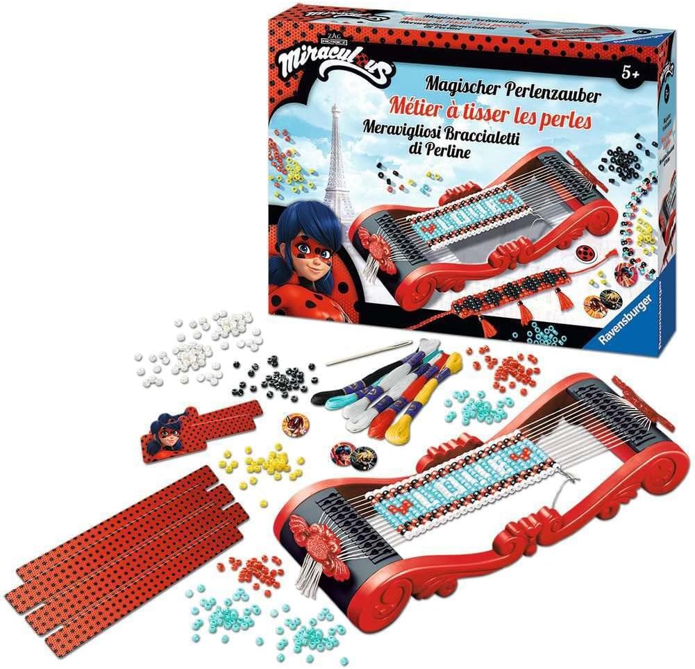 Ravensburger 18127 Magischer Perlenzauber Miraculous - Zauberhafte Armbänder aus bunten Perlen baste