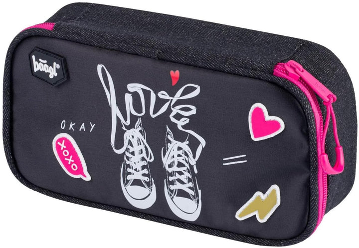 Baagl Federmäppchen Turnbeutel Set 2-teilig Mädchen Sportbeutel - Sneakers | Die Federtasche, das Et