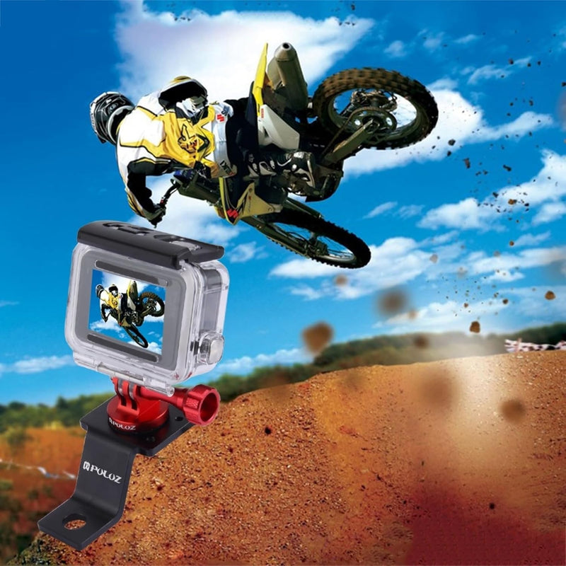 PULUZ Go pro Halterung für Motorrad Feste Metallhalterung Schraube für GoPro Hero12 Black / Hero11 /