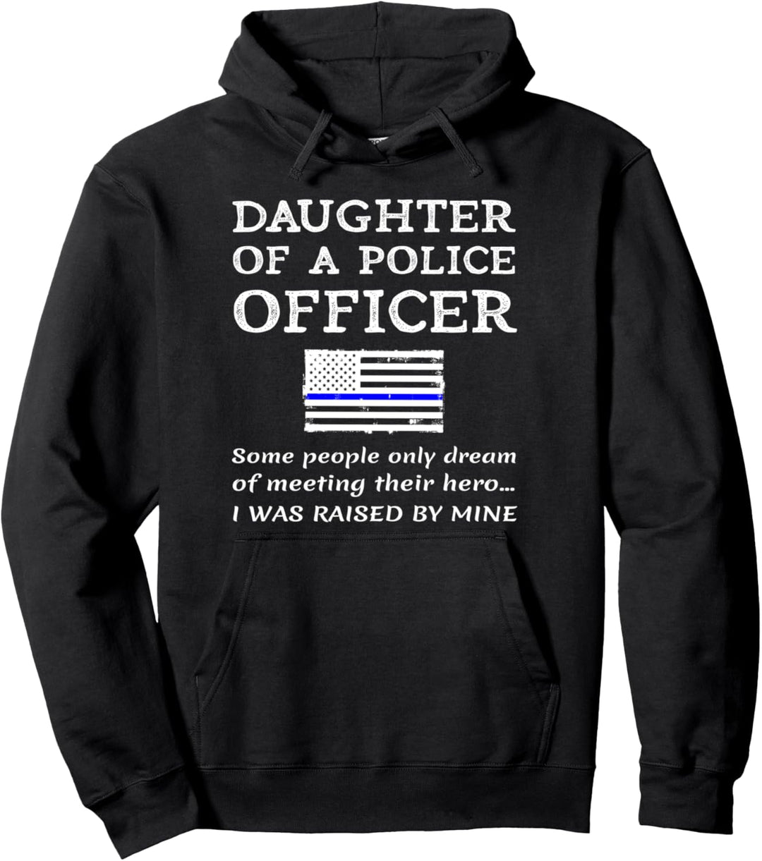Stolze Tochter eines Polizisten Polizistin Pullover Hoodie