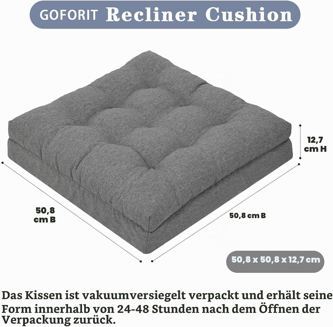GOFORIT Sitzerhöhung für Ältere 50x50x12cm, Exklusives Zweilagiges Memory-Schaum Sitzkissen mit Star