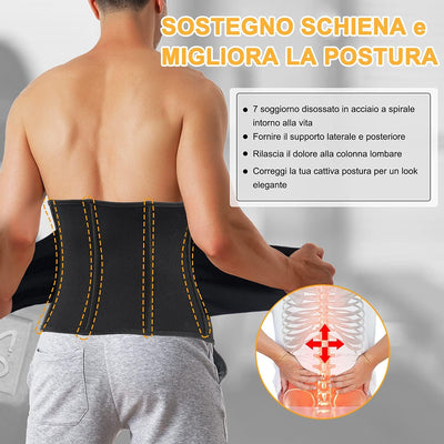 CHUMIAN Herren Bauchweggürtel Fitnessgürtel Verstellbare Neopren Sauna Gürtel Schwitzgürtel Taille T