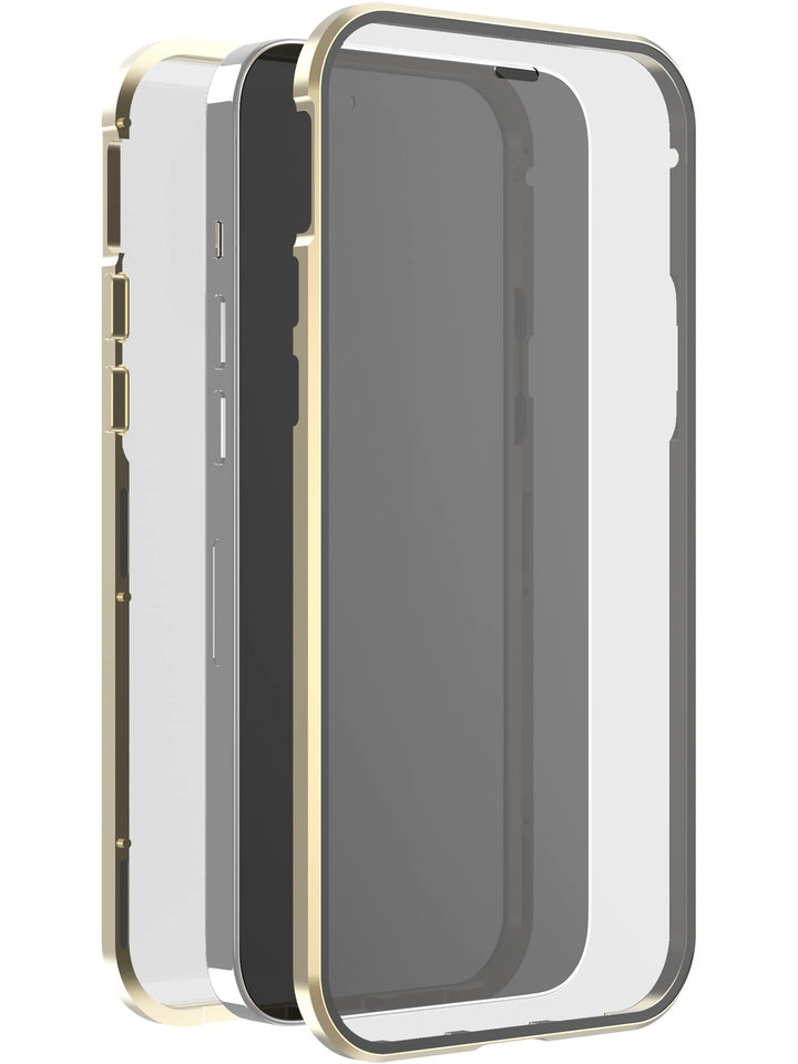 White Diamonds - Hülle 360 Grad Glass Case Passend für Apple iPhone 13 Pro Max I Handyhülle, Durchsi