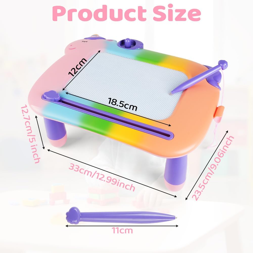 OFFCUP Magnetische Maltafel Kinder Zaubertafel ab 3 Jahr Bunt Magnetische Zeichenbrett Lernspielzeug