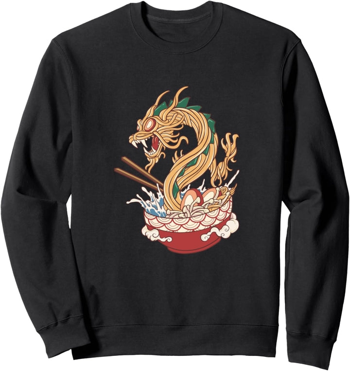 Anime Ramen Japanisches Essen Drache Sweatshirt