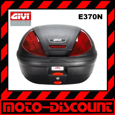 E370 Monolock Topcase mit Platte mit Coverschwarz Uni oder Max Zuladung 3 kg Einheitsgrösse Schwarz,