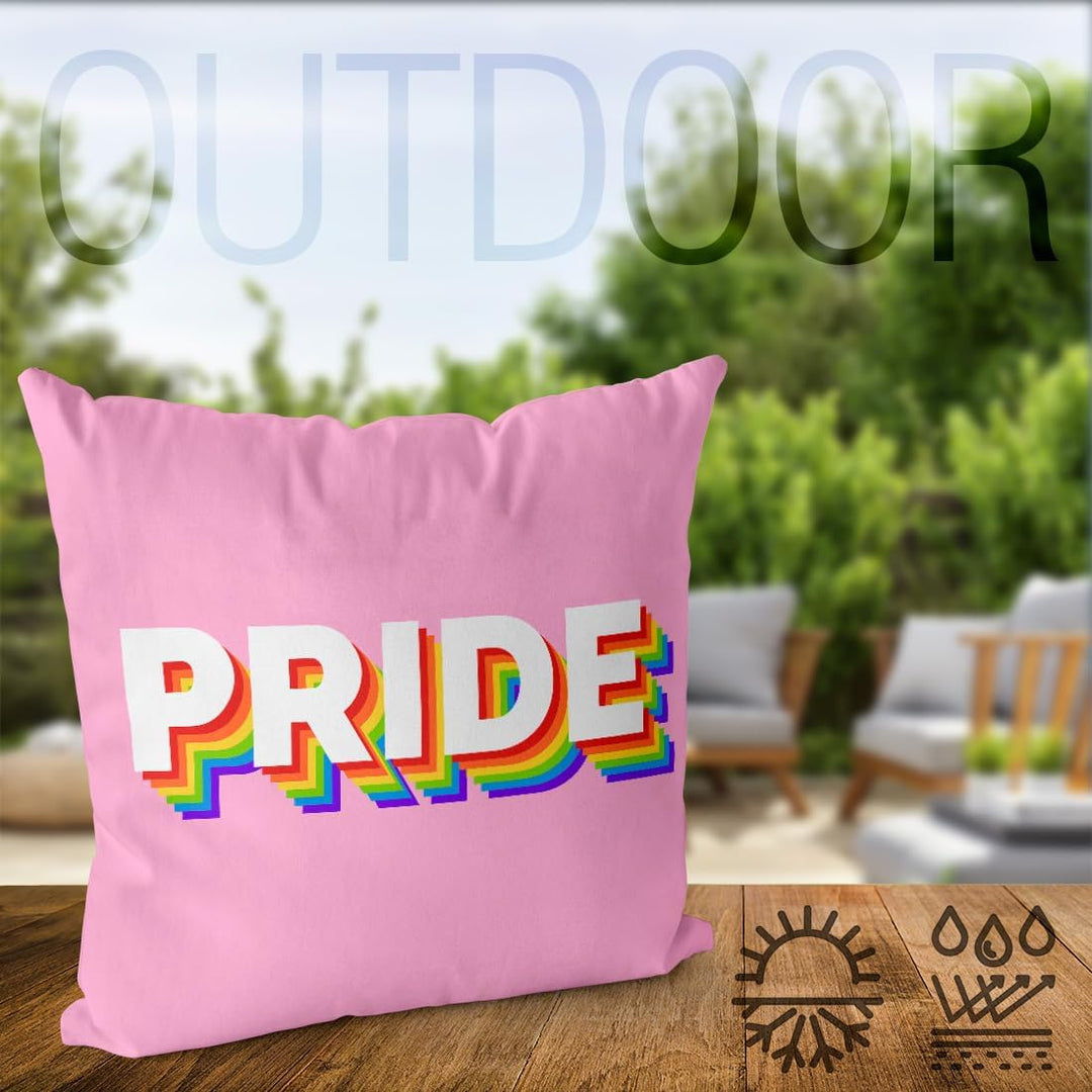 VOID Pride Rainbow LGBTQ Kissenbezug Kissenhülle Polyester wasserfest Outdoor Indoor, Kissen Grösse: