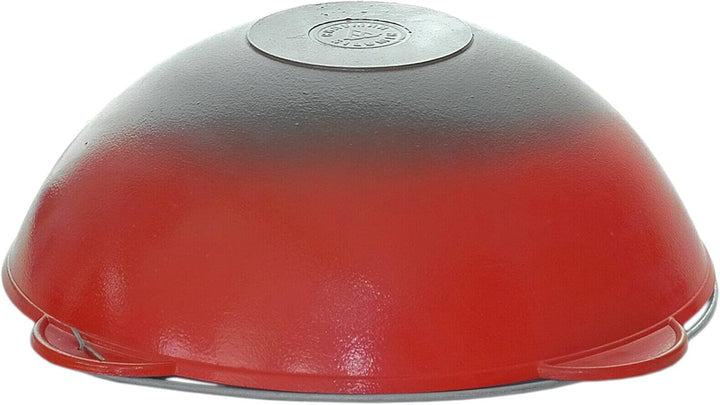 6 L Emaillierter Schwenktopf Kazan mit Antihaftbeschichtung mit Bügel und Deckel Campingtopf Gulasch