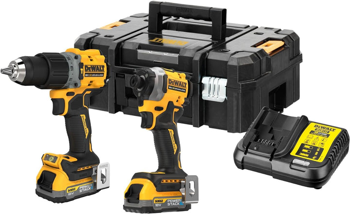 Dewalt 18 Volt Akku-Komobpack DCK2050E2T (mit 1x Schlagbohrschrauber DCD805, 1x ¼“ Schlagschrauber D