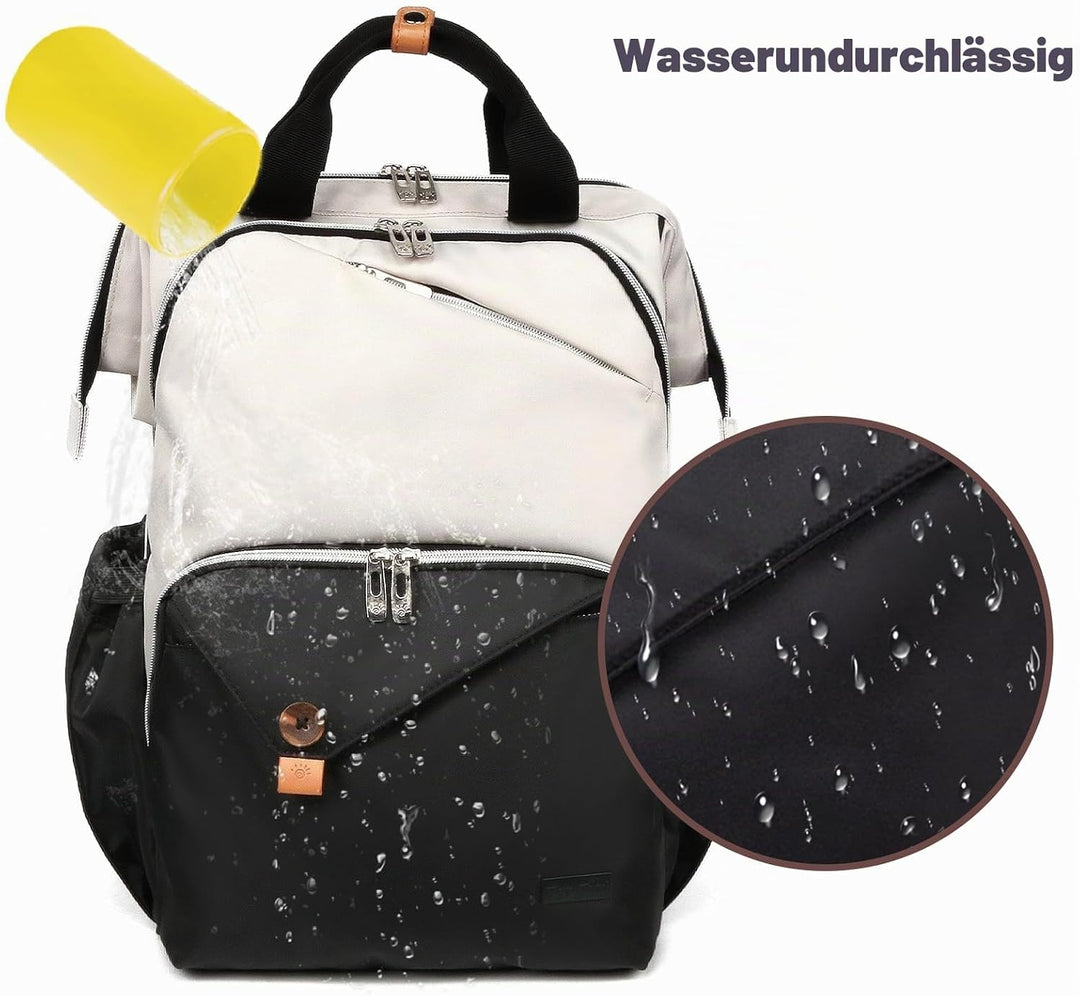 Hap Tim Baby-Wickeltasche für Jungen und Mädchen, grosser Rucksack, Wickeltaschen mit Doppelfächern,