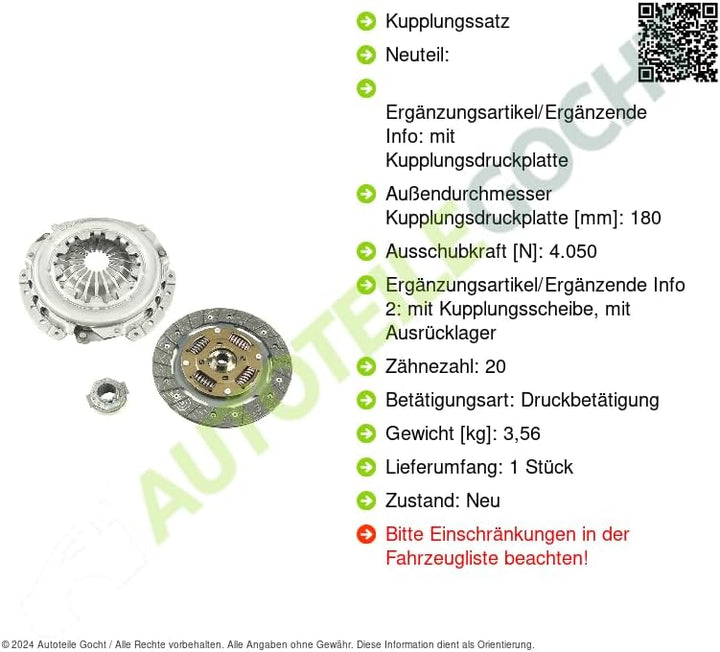Valeo 786010 Kupplungssatz