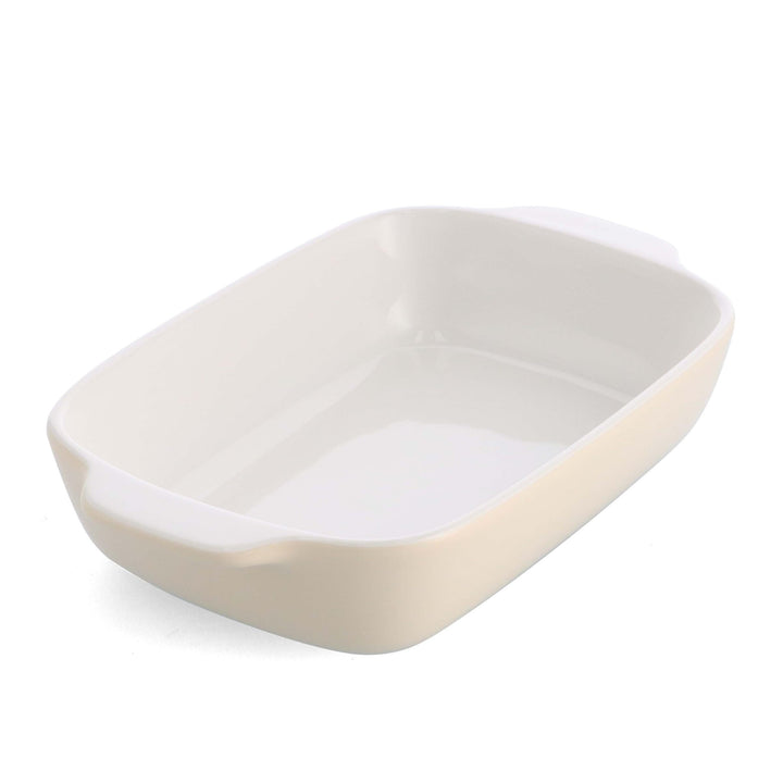 KitchenAid Stoneware Backform Rechteckig Keramik Antihaftbeschichtung mit Bambusdeckel, 26 cm/1,9L,