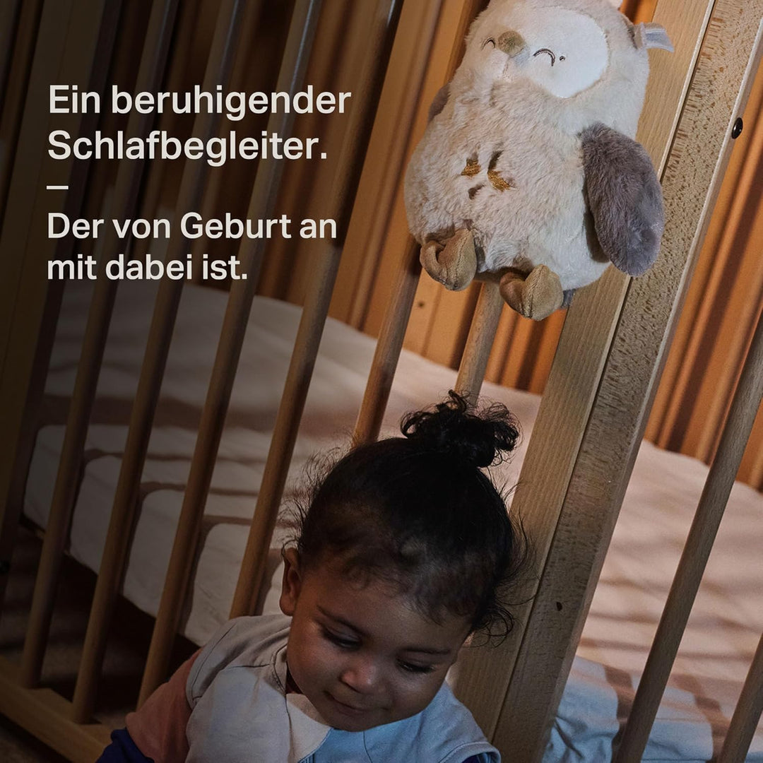 Tommee Tippee Deluxe Ton- und Licht-Einschlafhilfe für Babys und Kleinkinder mit CrySensor, OllieEul