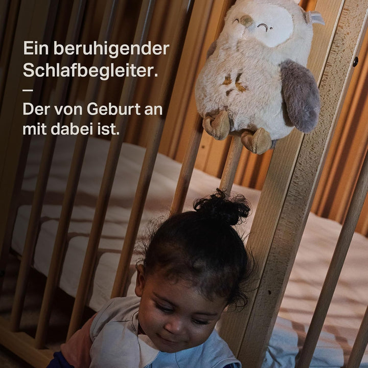 Tommee Tippee Deluxe Ton- und Licht-Einschlafhilfe für Babys und Kleinkinder mit CrySensor, OllieEul