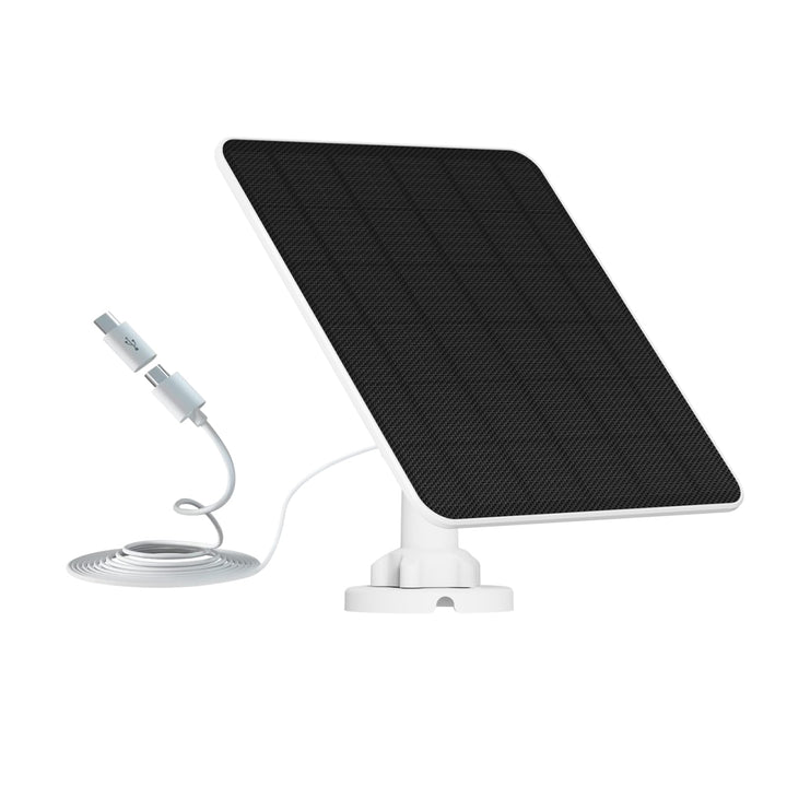 Solarpanel für Überwachungskamera Aussen Akku, 6W USB Solarmodul kompatibel mit DC 5V wiederaufladba