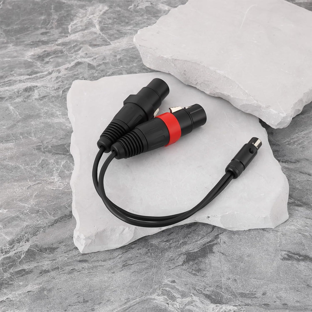Mini-XLR 5Pin TA5F auf 2X XLR 3Pin Adapterkabel Kompatibel mit Presonus HP2 Kopfhörerverstärker