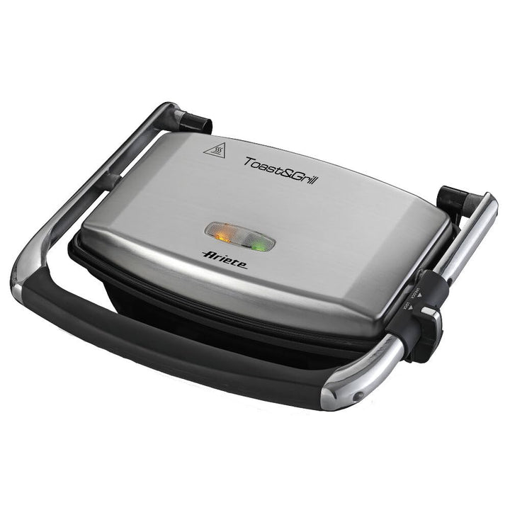 Ariete 1911 Toast & Grill Slim - Antihaft-Elektroplatte für Toast und Sandwich - gerippte Platte - 1