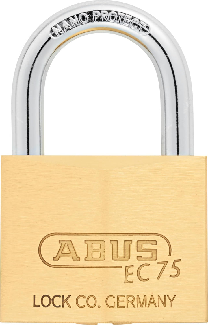 ABUS Vorhängeschloss EC 75/50 mit 2 Schlüsseln - Hangschloss mit Wendeschlüsseltechnologie für Spind