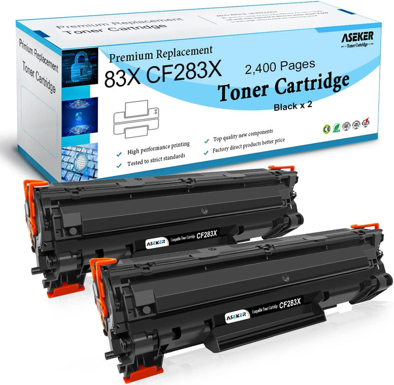 ASEKER Kompatibel 83X CF283X (83A CF283A) Tonerkartusche 2200 Seiten für HP Laserjet Pro M201 M201dw