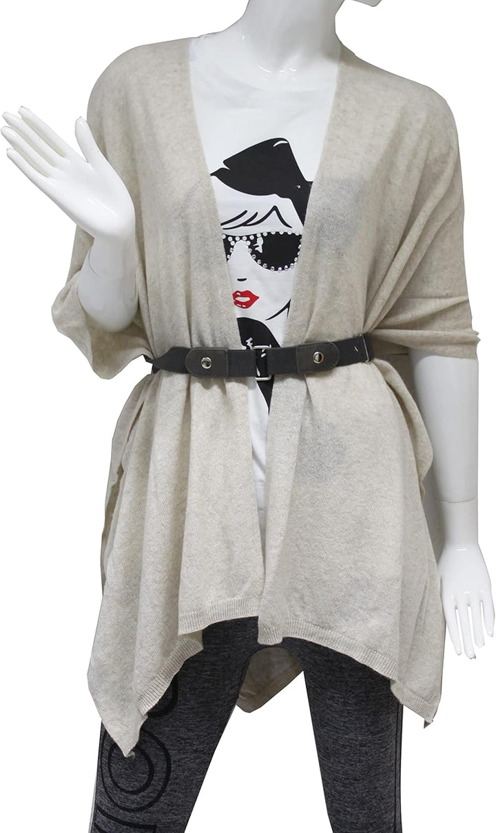 Damen Poncho,Schal Pullover, Lange Strickjacke, Strickpullover, Mantel,XXL Umhängetuch,Tunika für So