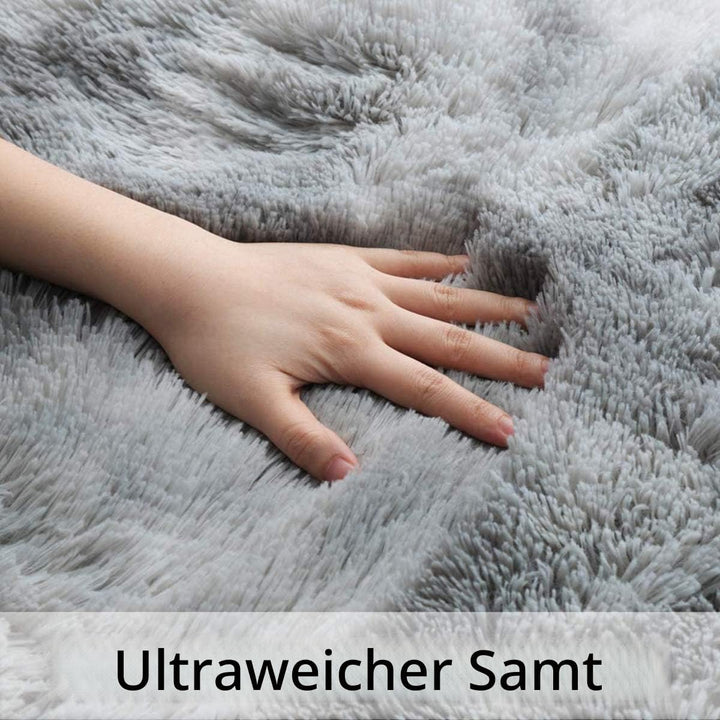 Leesentec Teppich für Wohnzimmer, Schlafzimmer, Jugendliche, Mädchen, Shaggy, modernes Design, Langf