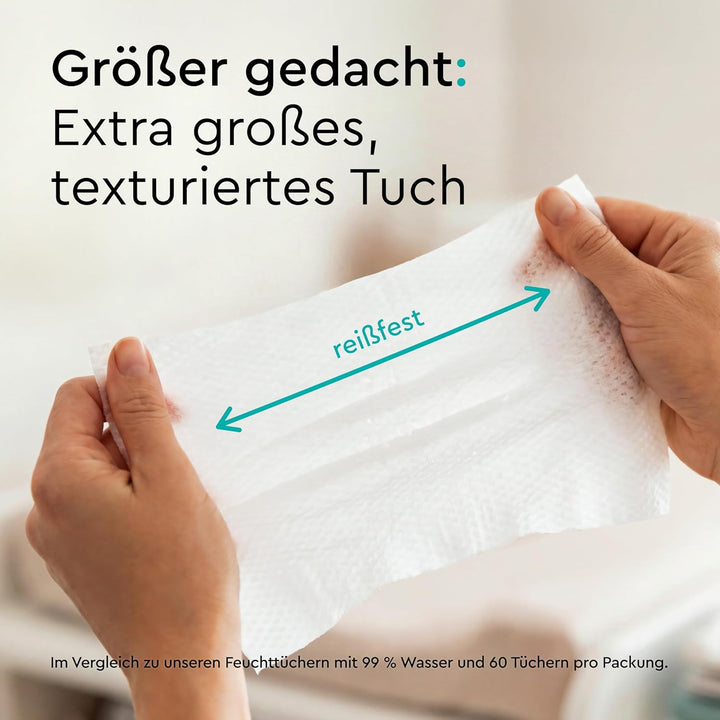 LILLYDOO Baby Feuchttücher mit 99% Wasser,extra grosses Tuch, 576 Stück (8 x72), 100% plastikfrei, o