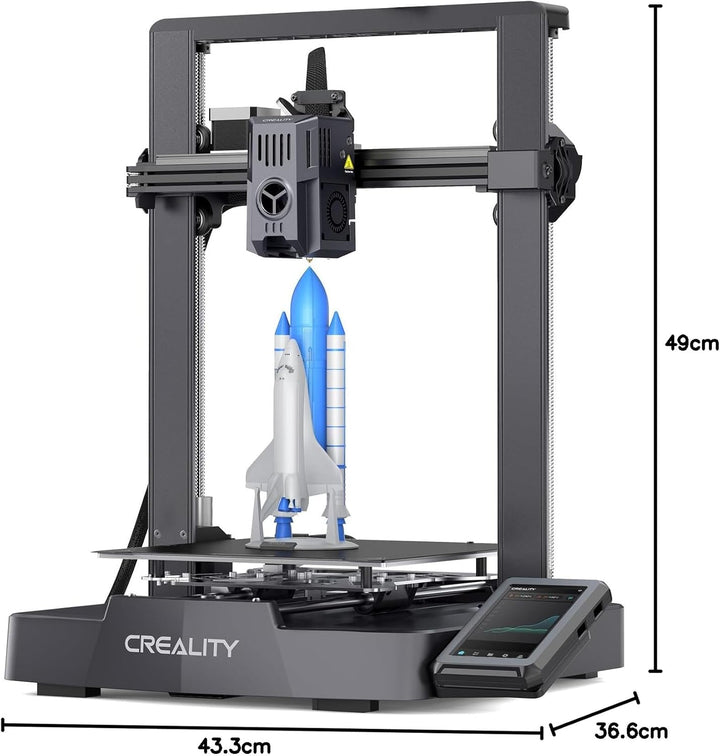 Creality Ender-3 V3 KE 3D Drucker, 500mm/s schnellere Druckgeschwindigkeit FDM Drucker mit Auto-Nive