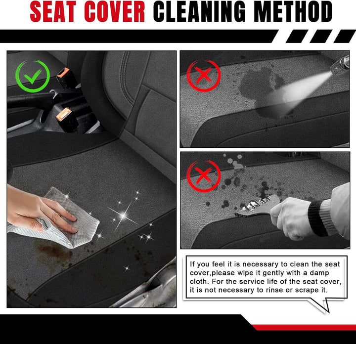 Sitzbezüge Auto für 2011-2021 VW Caddy 4, Autositzbezüge Auto-Sitzschoner Schonbezüge Sitzauflagen S