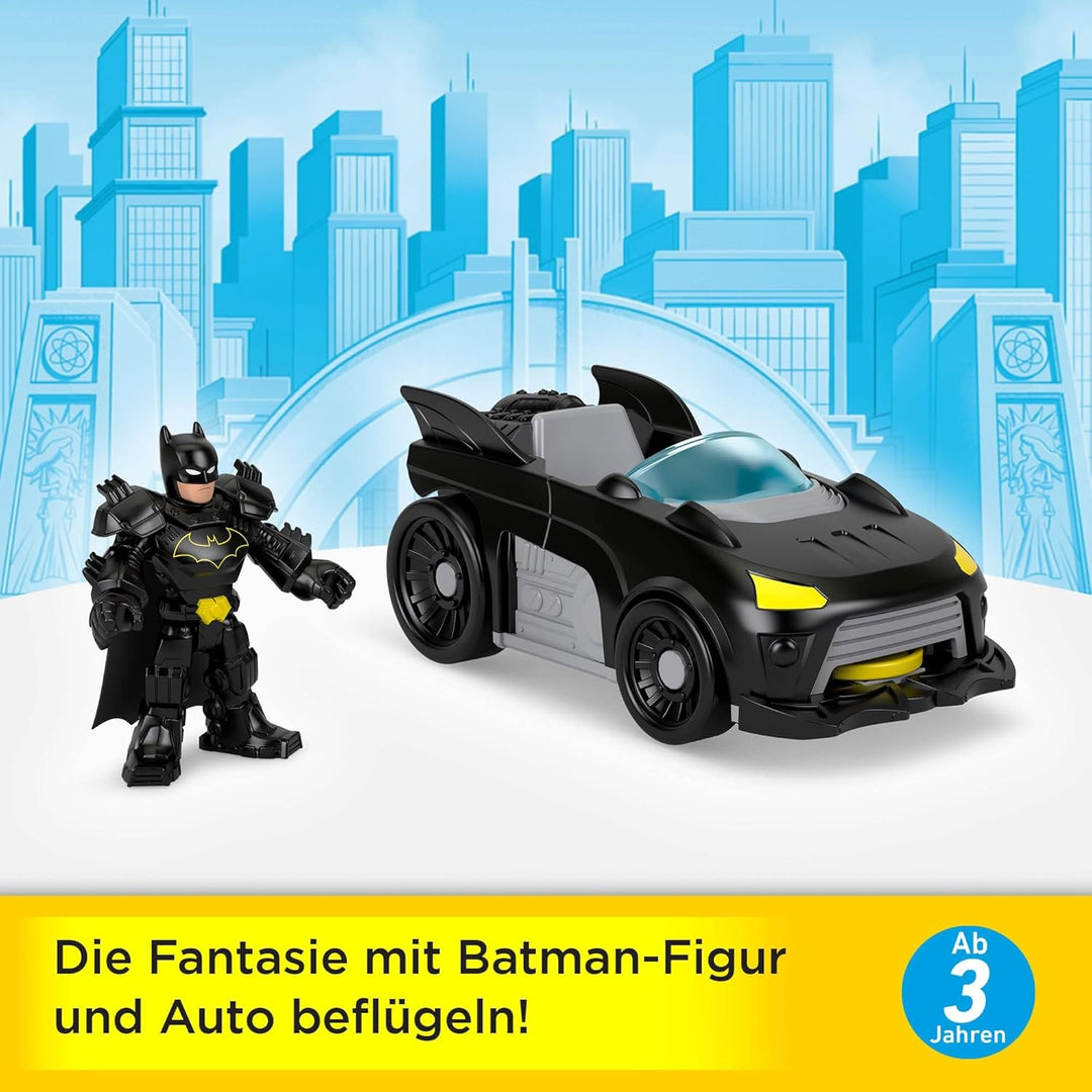 Fisher-Price Imaginext DC Super Friends Metal Force Batmobil Spielzeugauto, ca. 7,6 cm grosse Batman