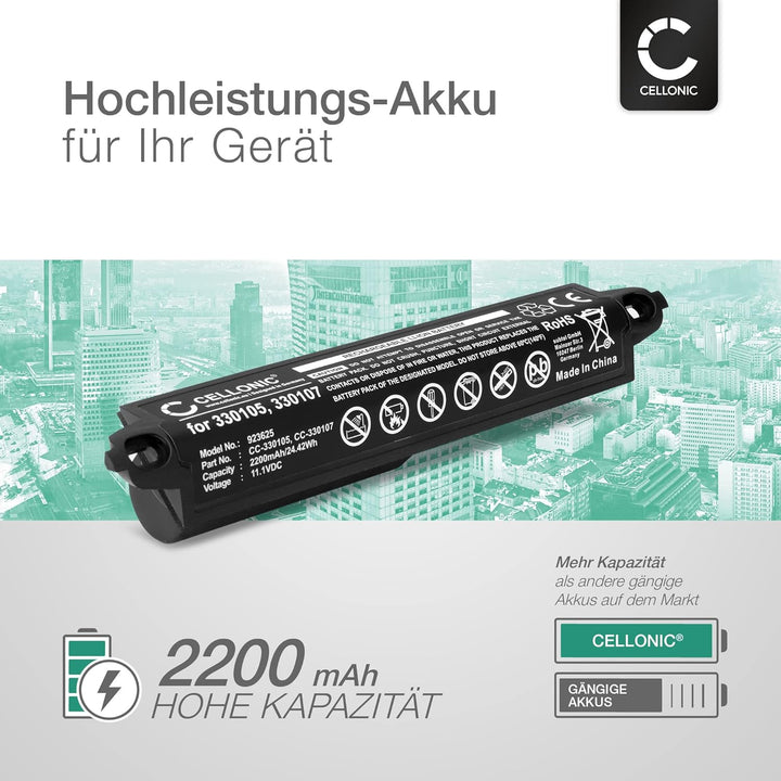CELLONIC 1x Akku für Lautsprecher Kompatibel mit Bose Soundlink, SoundTouch 20, SoundLink 3, 330105