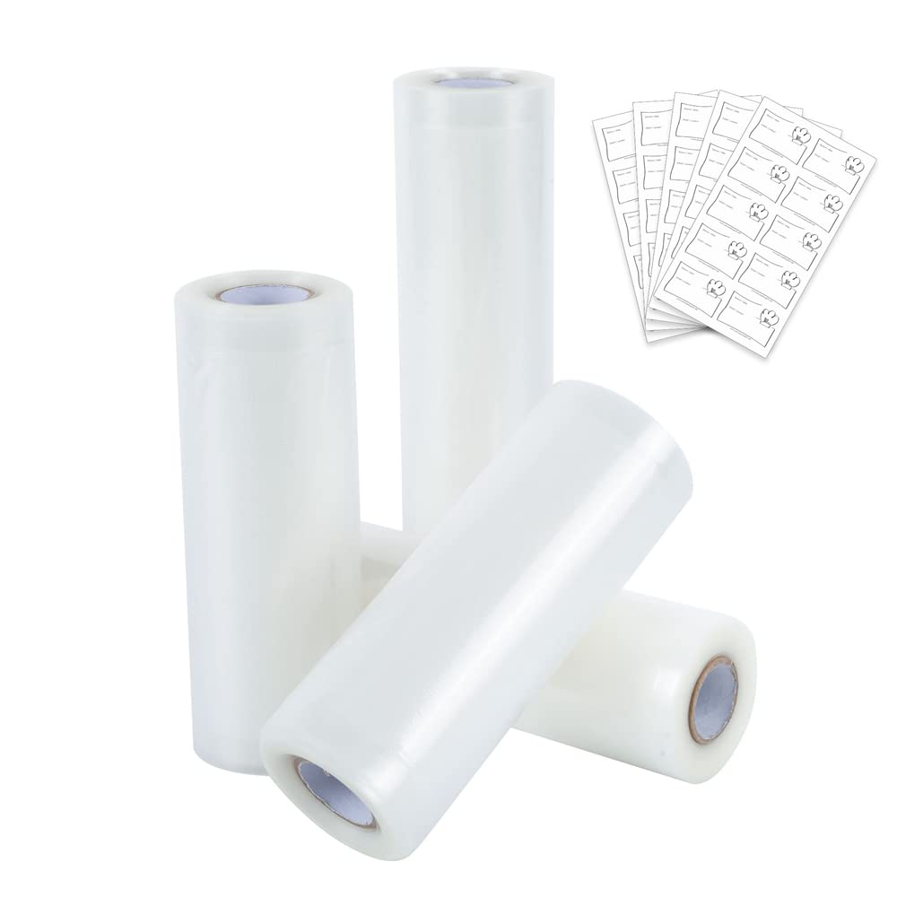 Ultratec 331400000756 Vakuumierrollen im Set, 4 Rollen in 2 Grössen, Plastic, Transparent, Vakuum ro