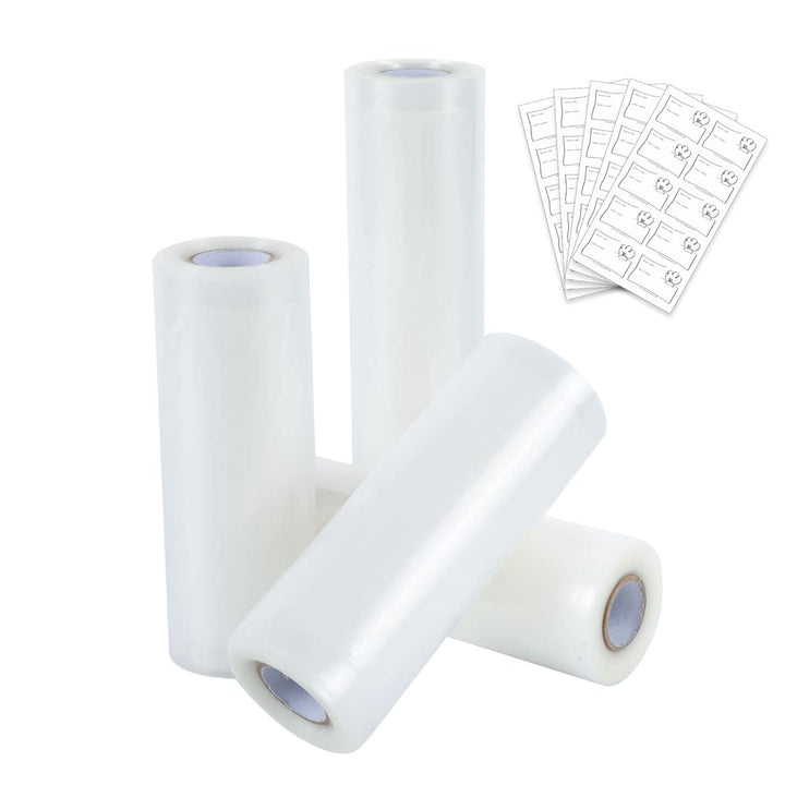 Ultratec 331400000756 Vakuumierrollen im Set, 4 Rollen in 2 Grössen, Plastic, Transparent, Vakuum ro