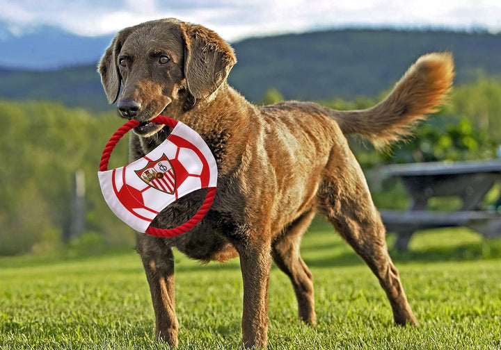 CYPBRANDS Sevilla FC JU-02-S Hundespielzeug mit Seil SFC Rot (Unica)