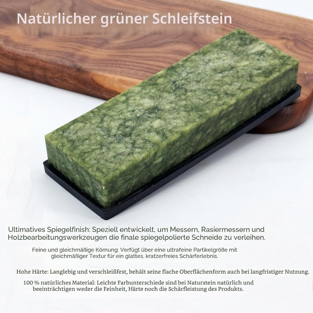 Messerschärfstein, Körnung 10000, Schleifstein, Feinpolieren, natürlicher grüner Schleifstein für Me