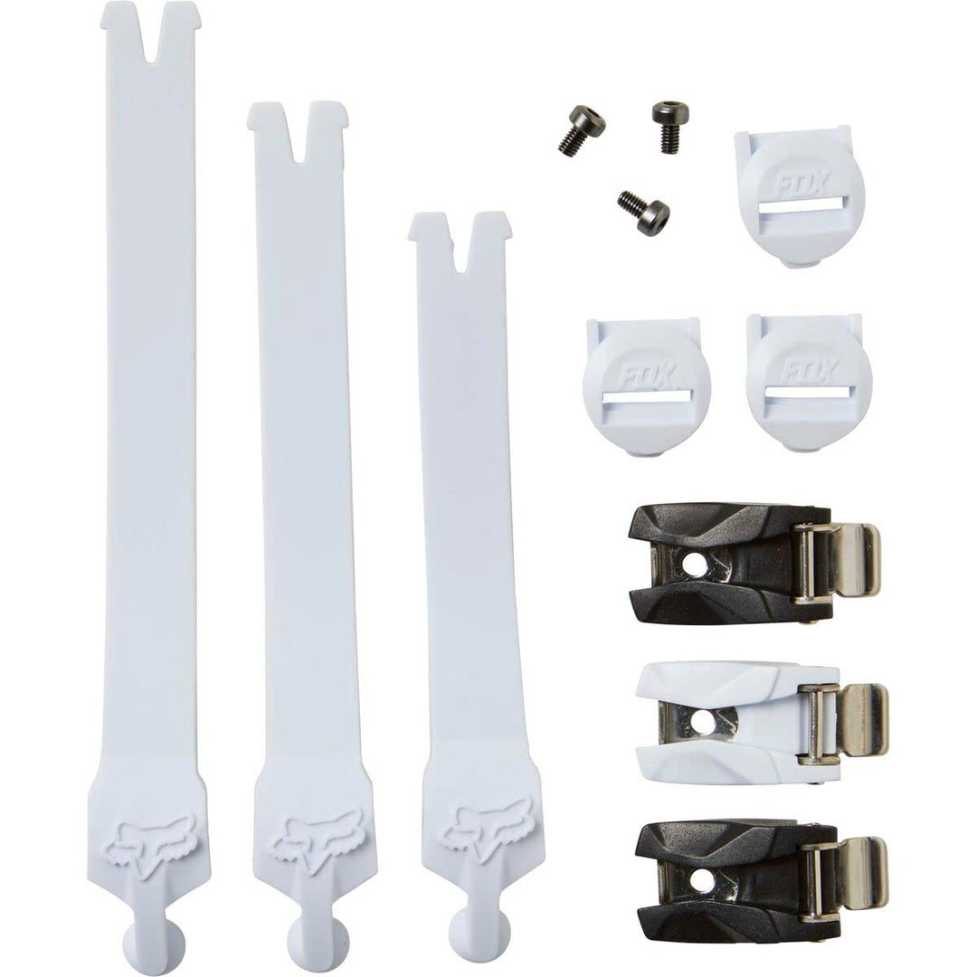 Fox Racing Unisex-Erwachsene 2020 Comp Stiefelriemen-Kit/Schnalle/Pass, weiss, Einheitsgrösse, Weiss