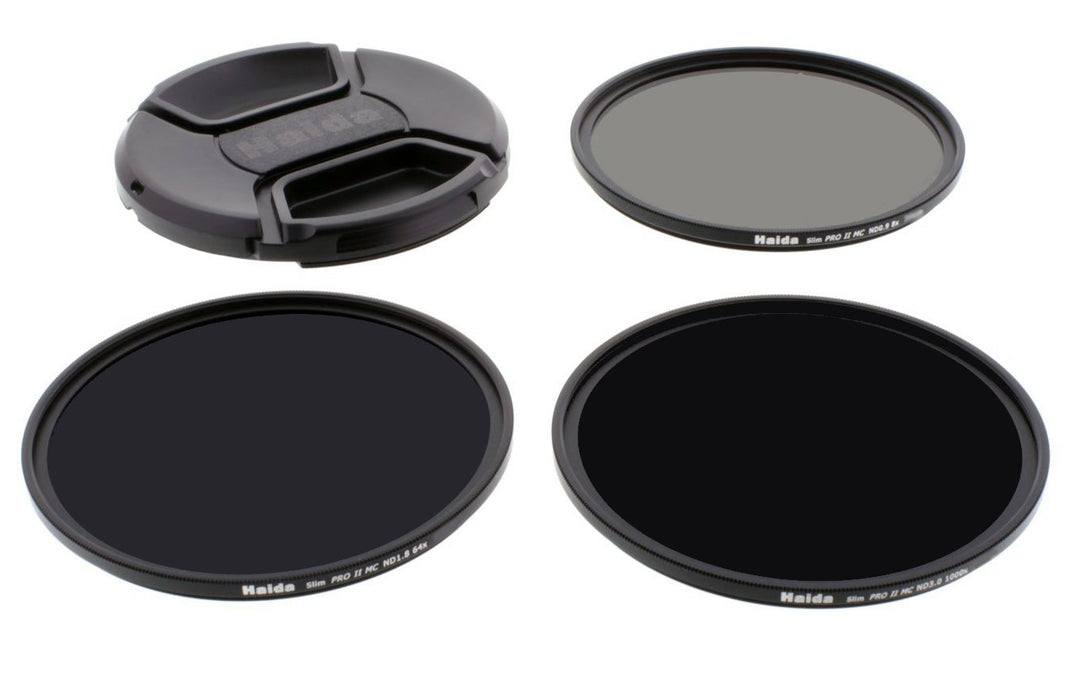 Haida 52 mm Slim PROII Neutral Density MC ND Filter Kit ND8 ND64 ND1000 52