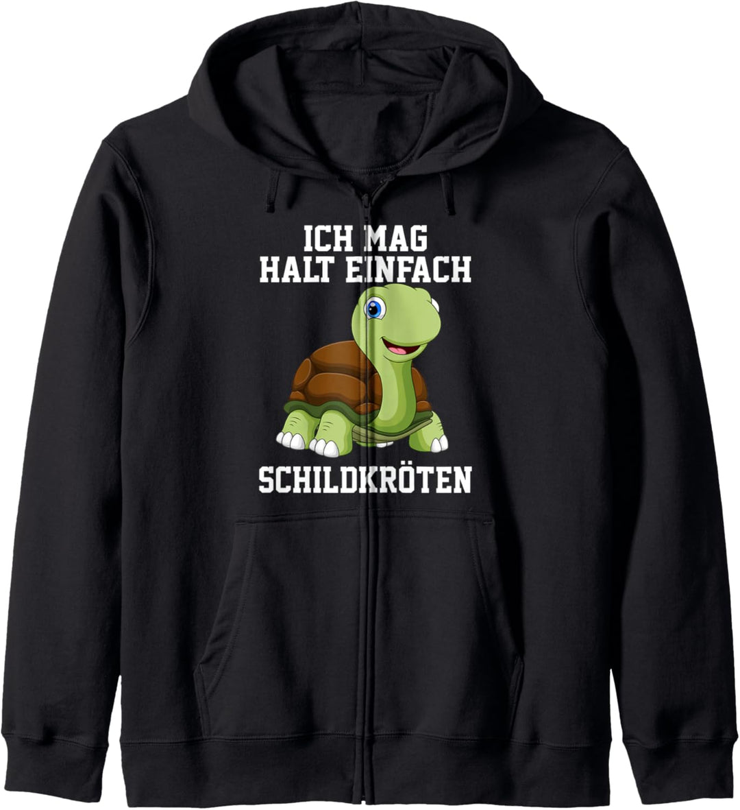 Ich mag halt einfach Schildkröten Lustig Kapuzenjacke