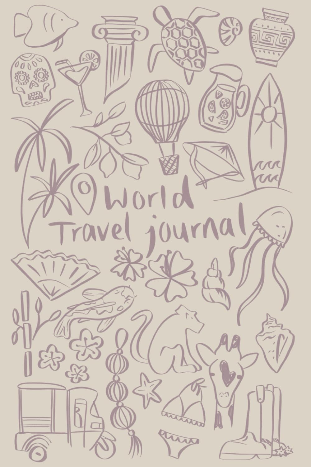 World Travel Journal: Small Beige Cover, Taschenbuch