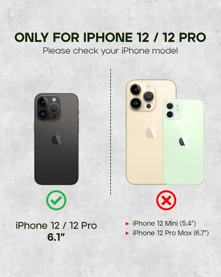 Porter Riley - Lederhülle für iPhone 12 / iPhone 12 Pro (6.1"). Premium Echtleder Standhülle/Lederta