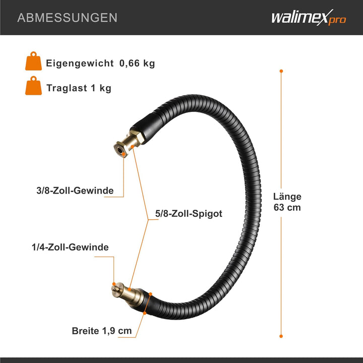 Walimex Pro Flexible Halterung Schwanenhals XL, XL