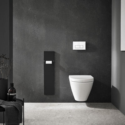 Emco ASIS Pure Unterputz-Schrankmodul für die Klobürstengarnitur, Badezimmerschrank mit Toilettenpap