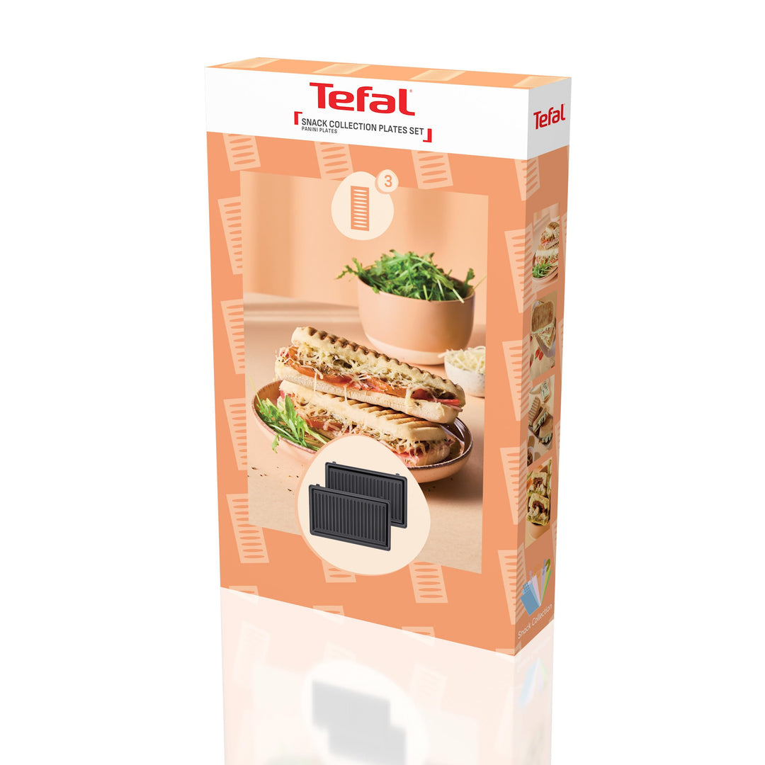 Tefal Snack Collection 2x Panini-Platten, clevere Aufbewahrung, vertikales Design, spülmaschinengeei