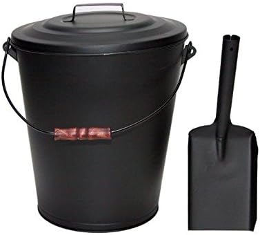 Grillpaul Mustang Ascheeimer 11 Liter mit Deckel,Tragebügel und