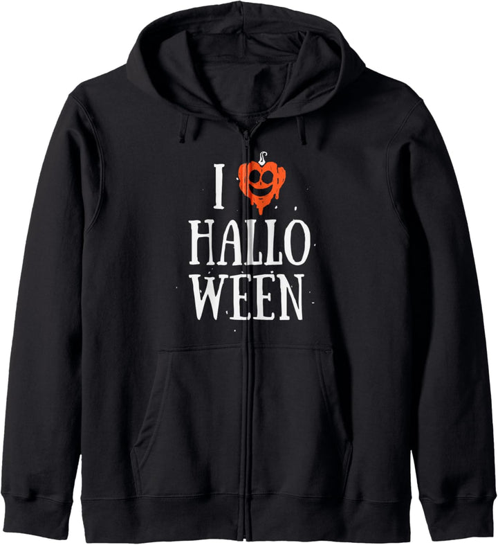 I Love Halloween - Heart Pumpkin Happy Holiday Kapuzenjacke