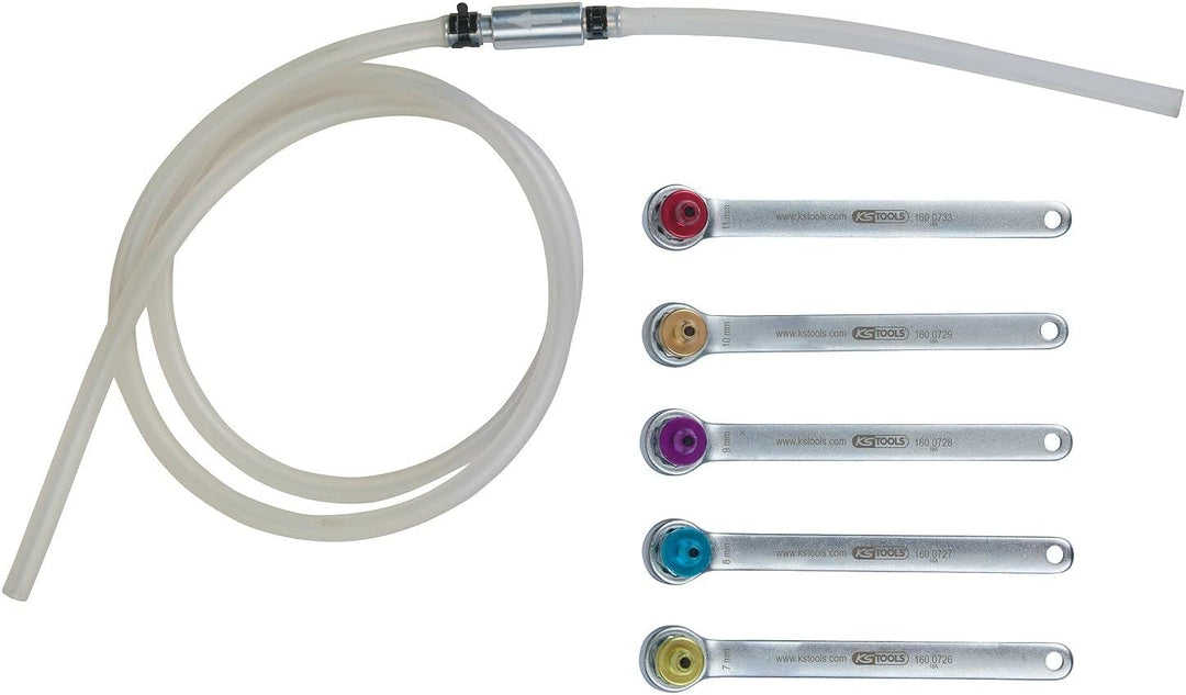 KS Tools 160.0725 Bremsen-Entlüftungsschlüssel-Satz, 6-teilig