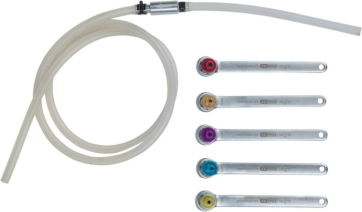KS Tools 160.0725 Bremsen-Entlüftungsschlüssel-Satz, 6-teilig