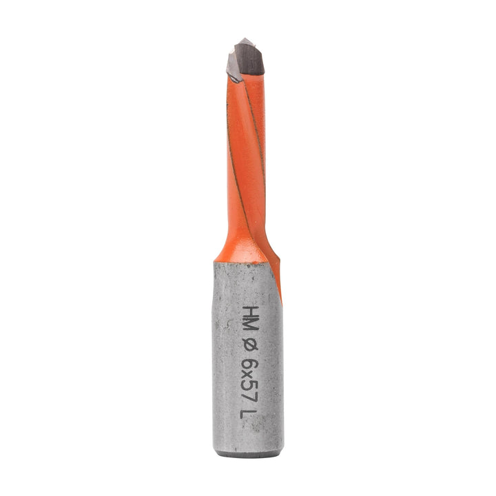 ENT 22771 Dübelbohrer HW, Schaft (S) 10 mm, Durchmesser (D) 6 mm, NL 27 mm, SL 27 mm, L 57,5 mm, Lin